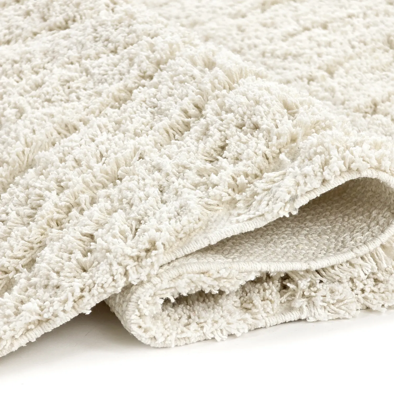 Tappeto A Pelo Lungo - Amberley Natural Cotton Shaggy (bianco)