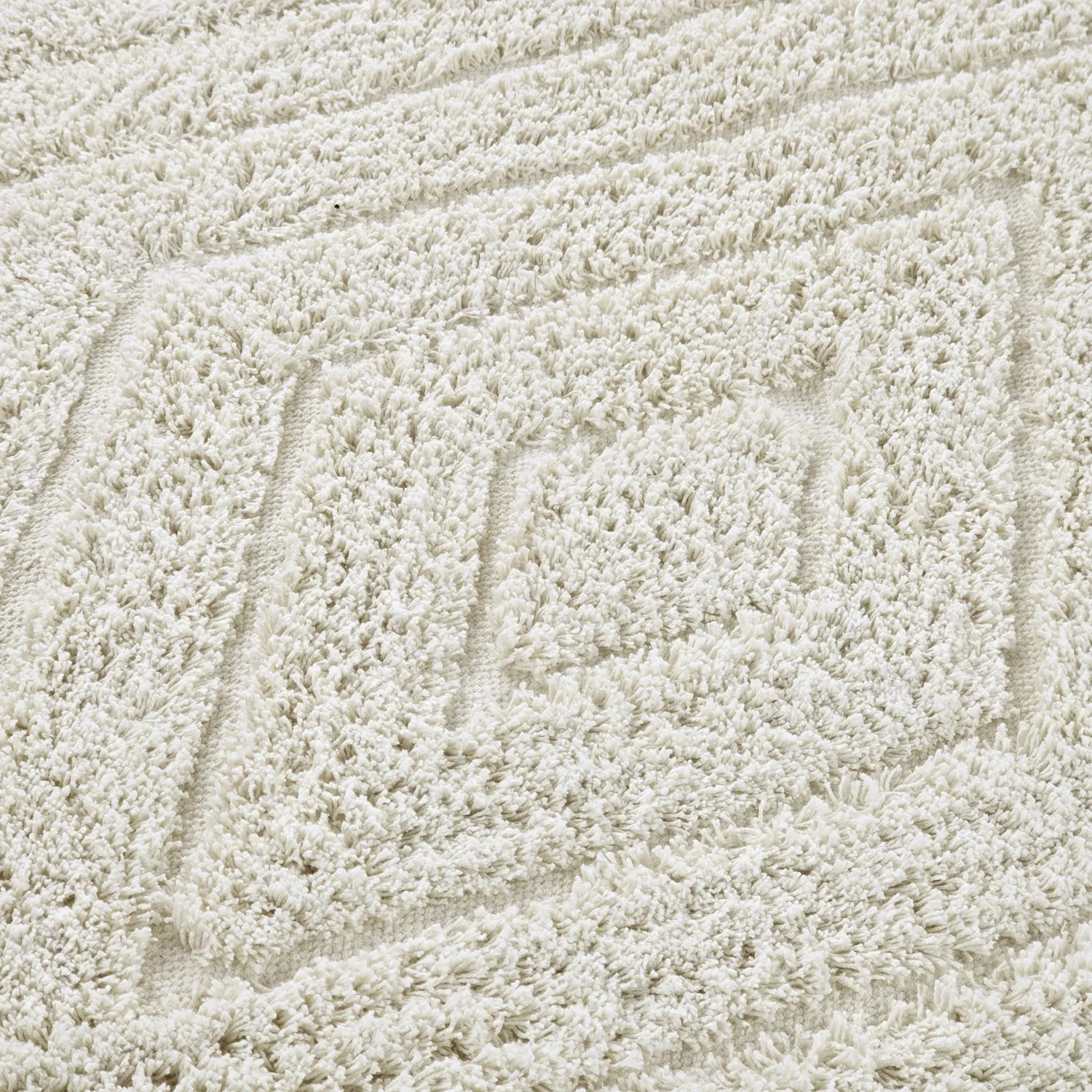 Tappeti rotondi - Amberley Natural Cotton Shaggy (bianco)