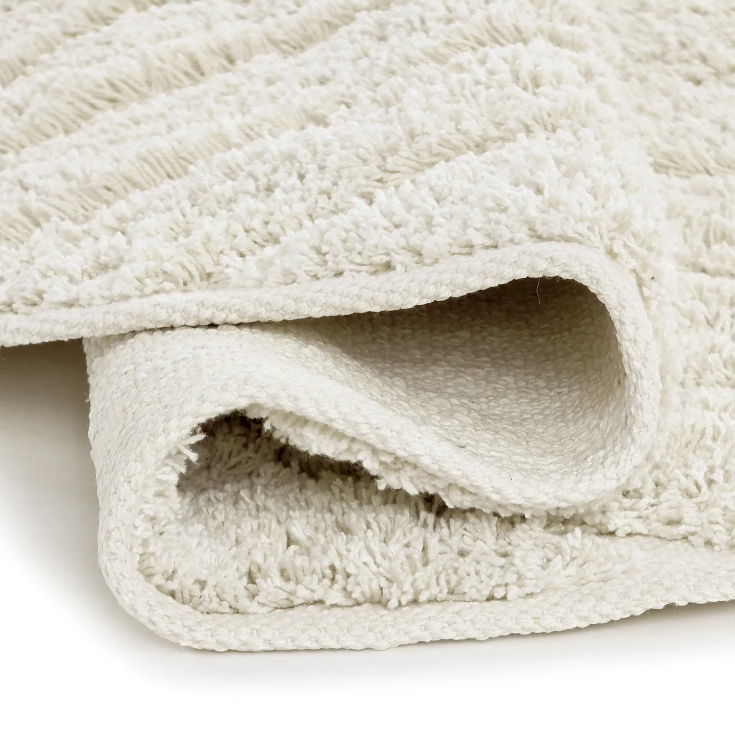 Tappeti rotondi - Amberley Natural Cotton Shaggy (bianco)