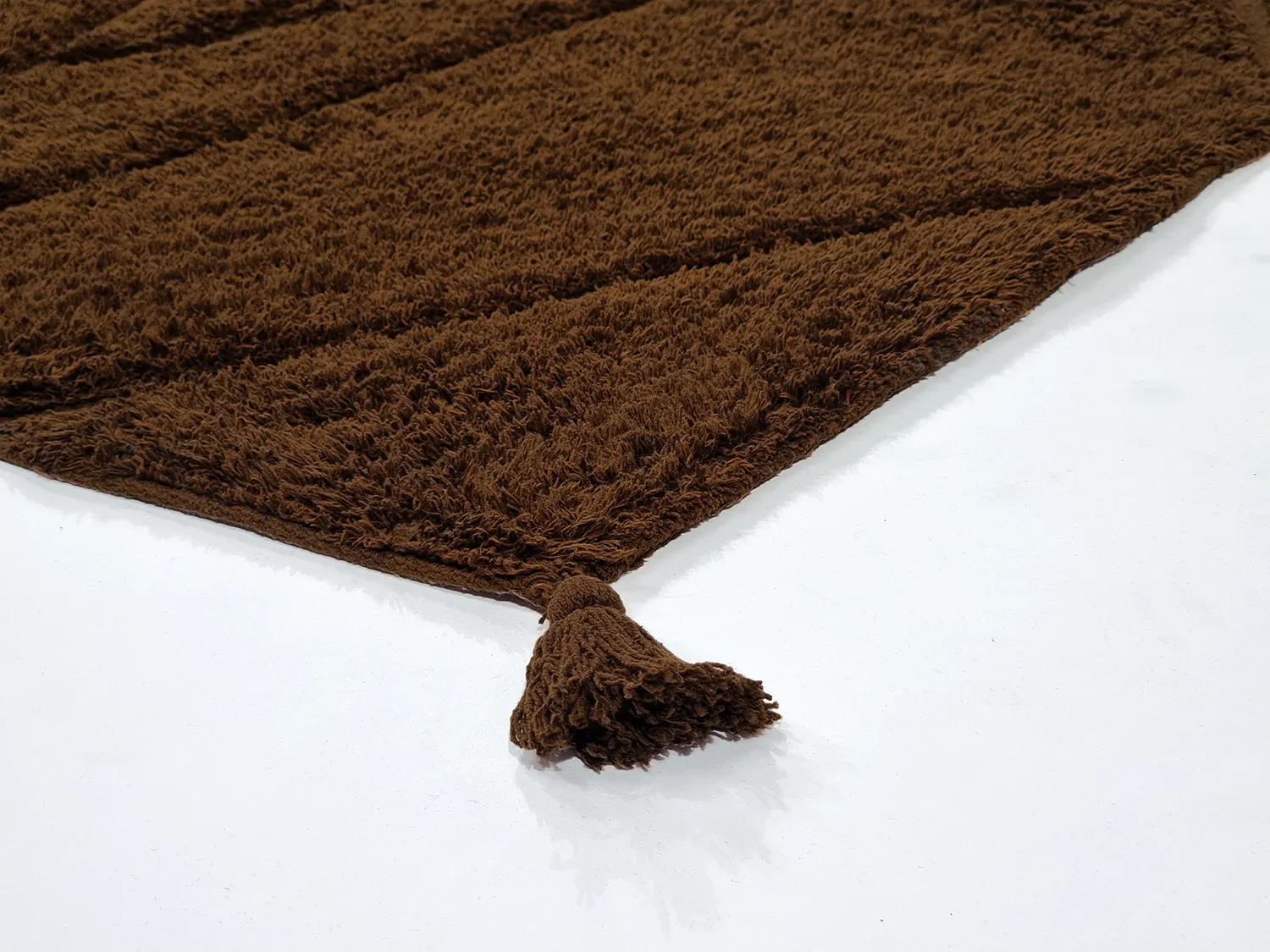 Tappeto A Pelo Lungo - Andrea Natural Cotton Shaggy (marrone)