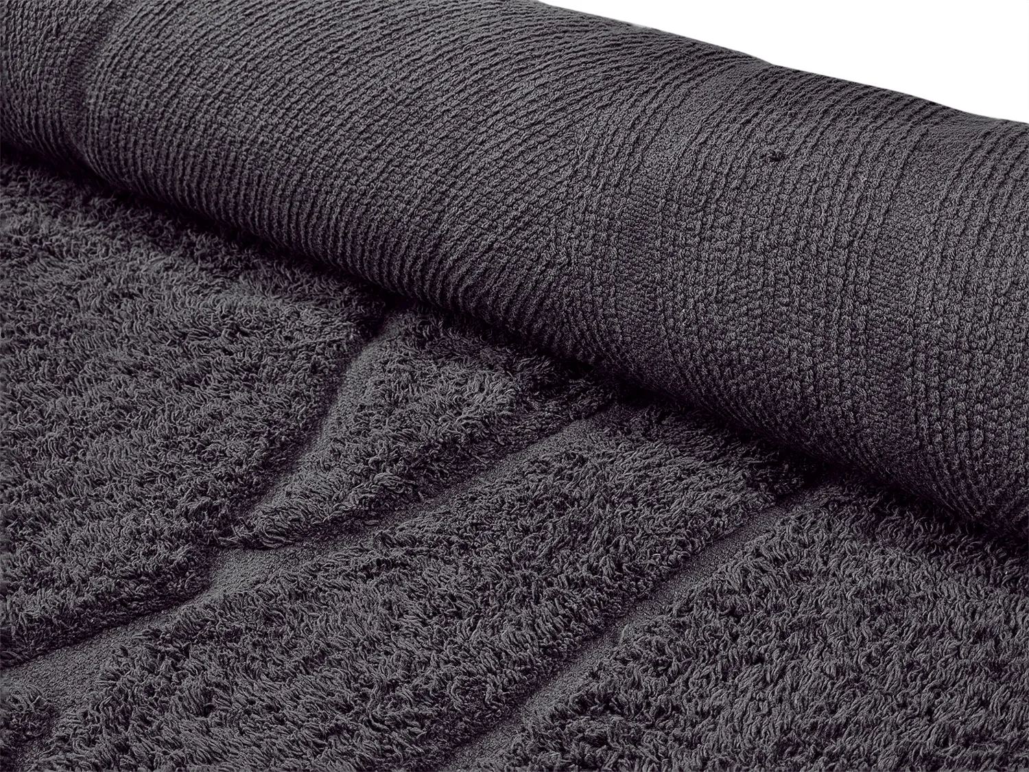 Tappeto A Pelo Lungo - Andrea Natural Cotton Shaggy (nero)