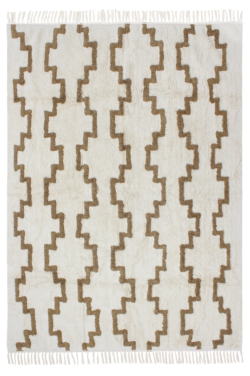 Tappeto A Pelo Lungo - Arlon Natural Cotton Shaggy (beige)