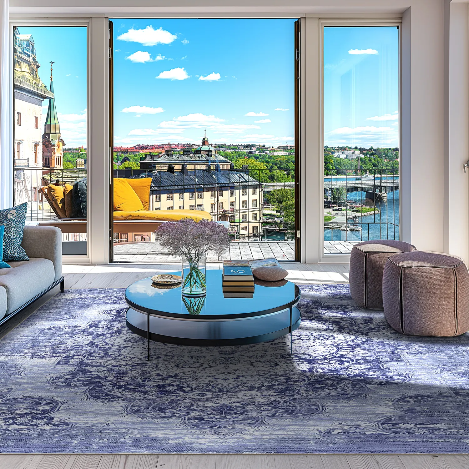 Tappeto Wilton - Badem (blu)