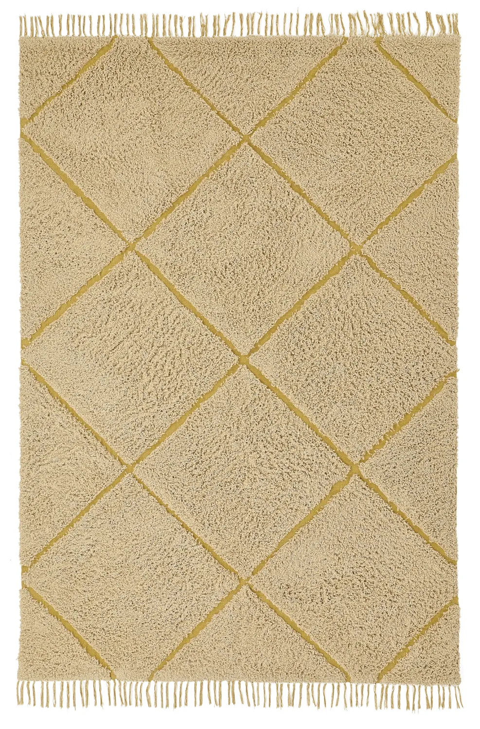 Tappeto A Pelo Lungo - Bellevue Natural Cotton Shaggy (beige/marrone)