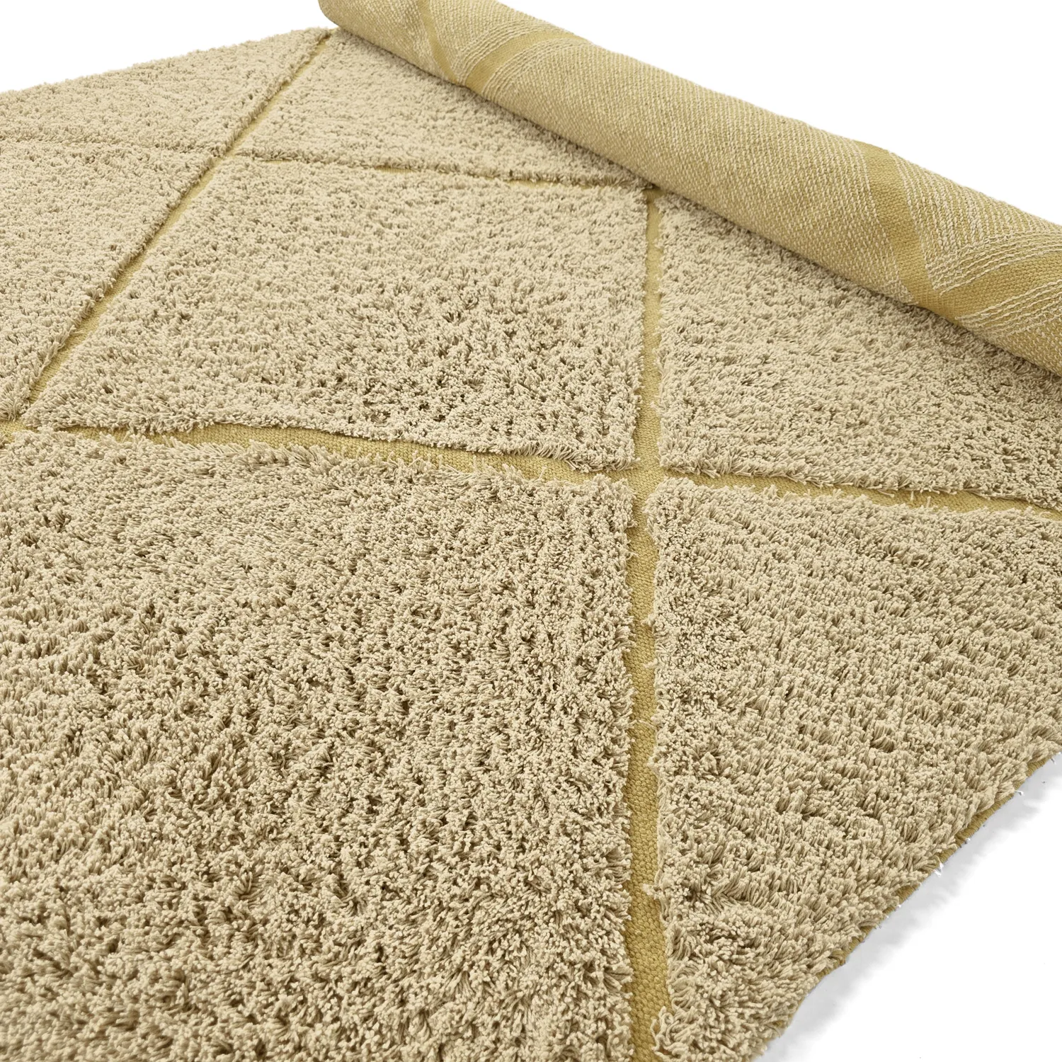 Tappeto A Pelo Lungo - Bellevue Natural Cotton Shaggy (beige/marrone)