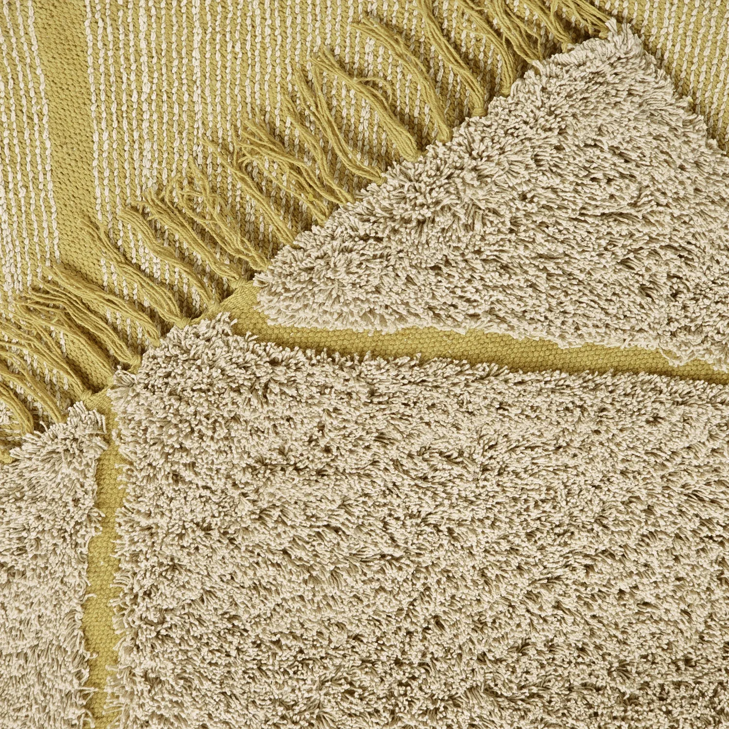 Tappeto A Pelo Lungo - Bellevue Natural Cotton Shaggy (beige/marrone)