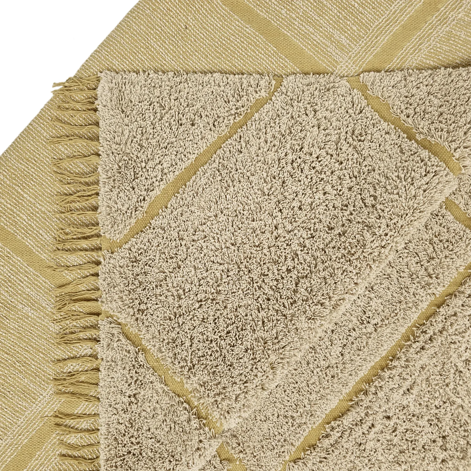 Tappeto A Pelo Lungo - Bellevue Natural Cotton Shaggy (beige/marrone)