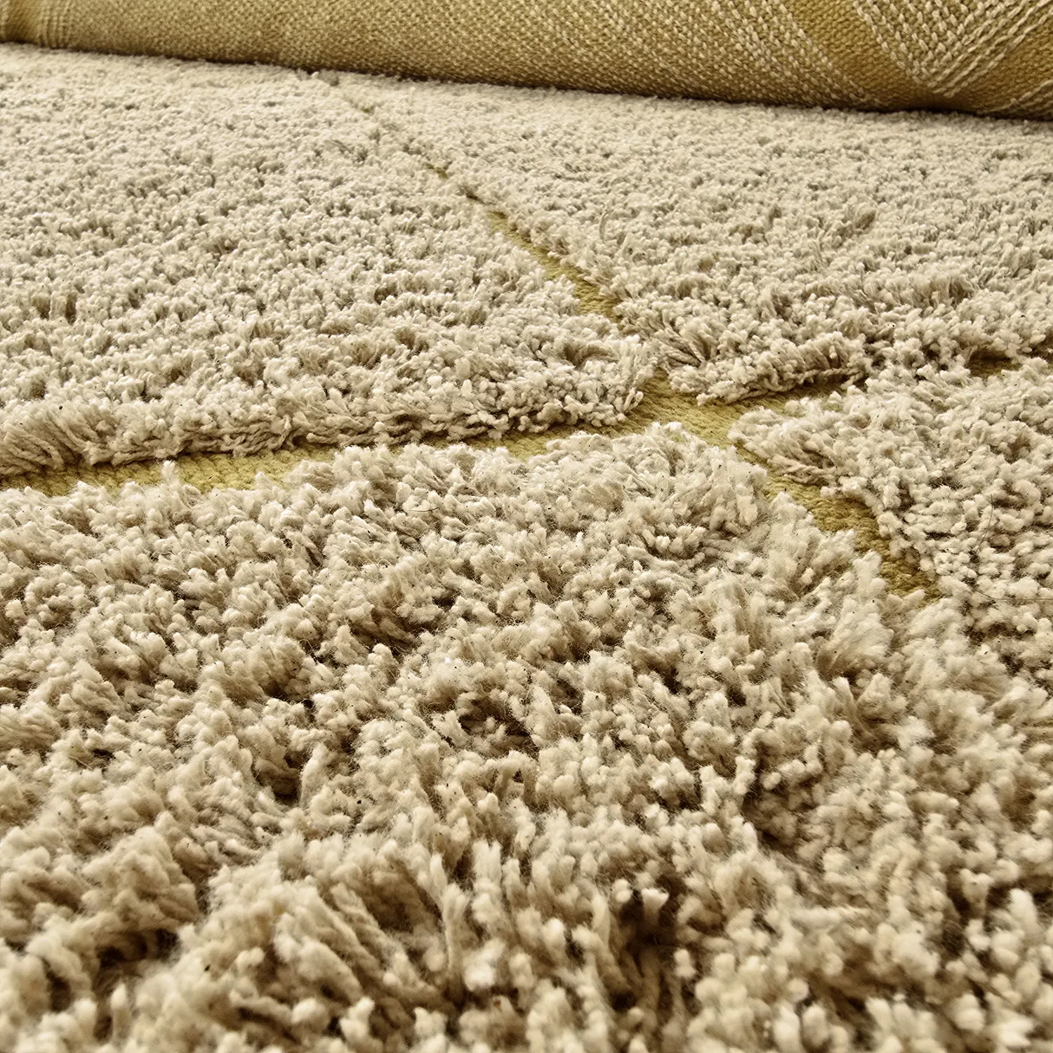 Tappeti rotondi - Bellevue Natural Cotton Shaggy (beige/marrone)