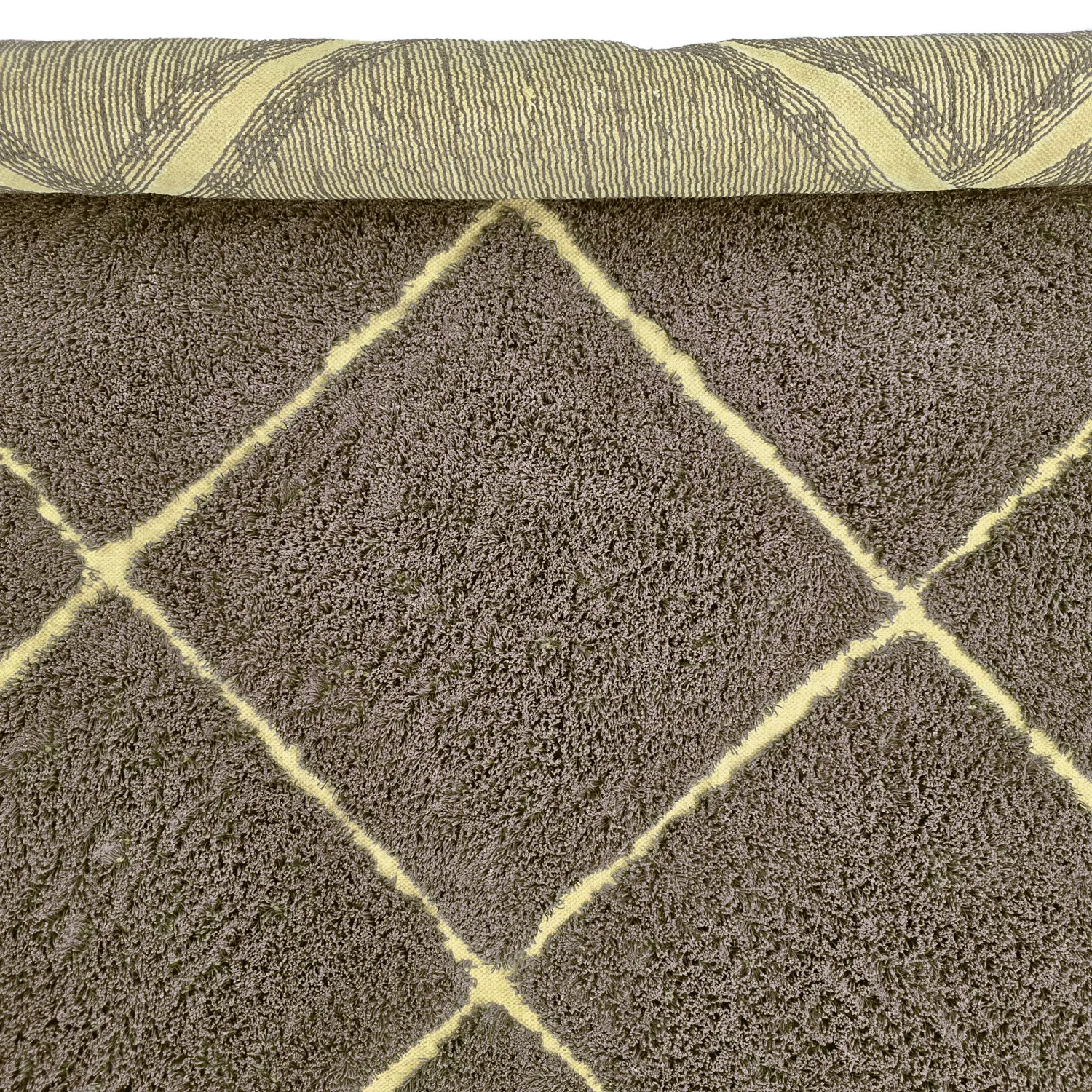 Tappeto A Pelo Lungo - Bellevue Natural Cotton Shaggy (marrone/giallo)