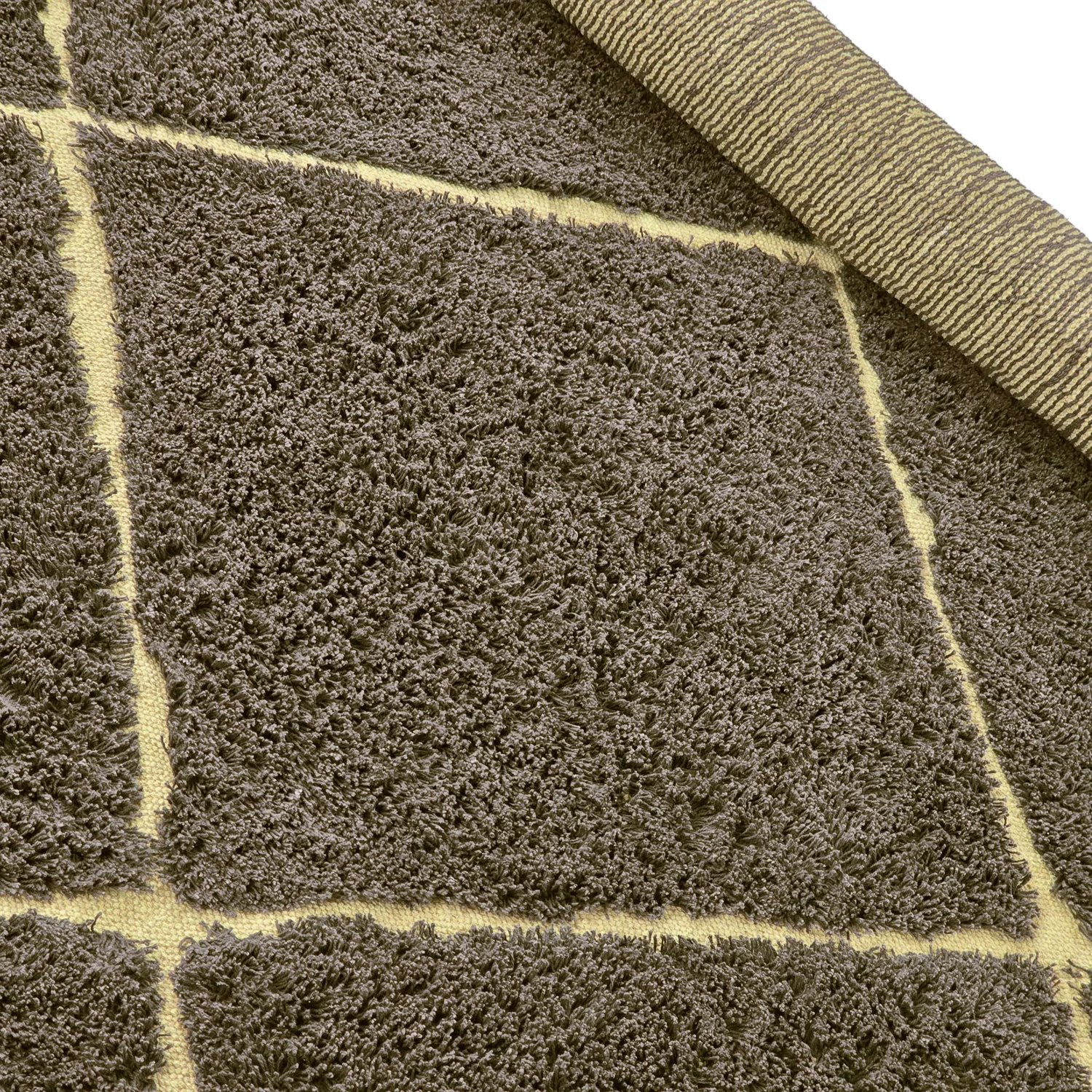 Tappeto A Pelo Lungo - Bellevue Natural Cotton Shaggy (marrone/giallo)
