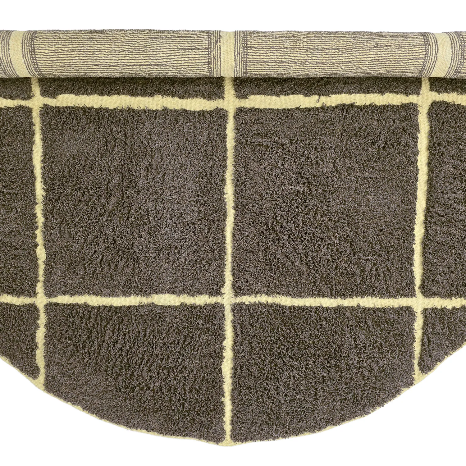 Tappeti rotondi - Bellevue Natural Cotton Shaggy (marrone/giallo)
