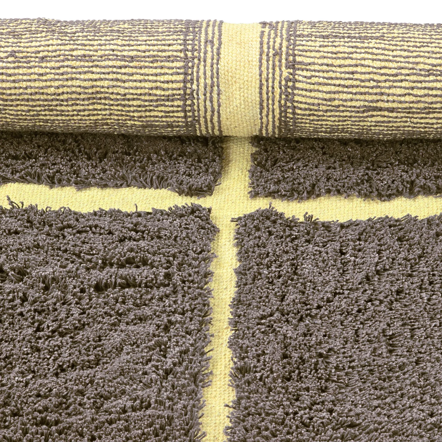 Tappeti rotondi - Bellevue Natural Cotton Shaggy (marrone/giallo)