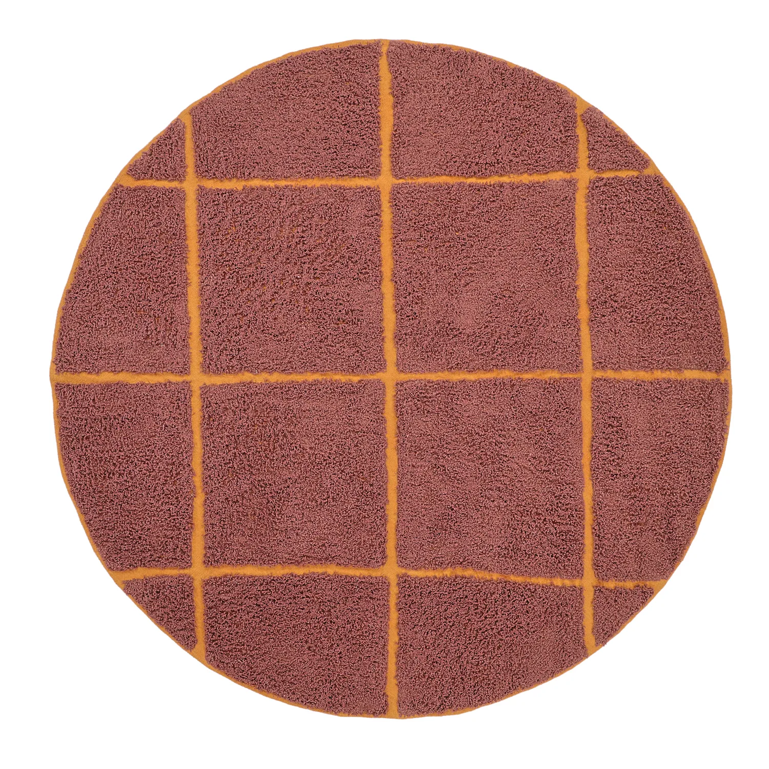 Tappeti rotondi - Bellevue Natural Cotton Shaggy (rosso/arancione)
