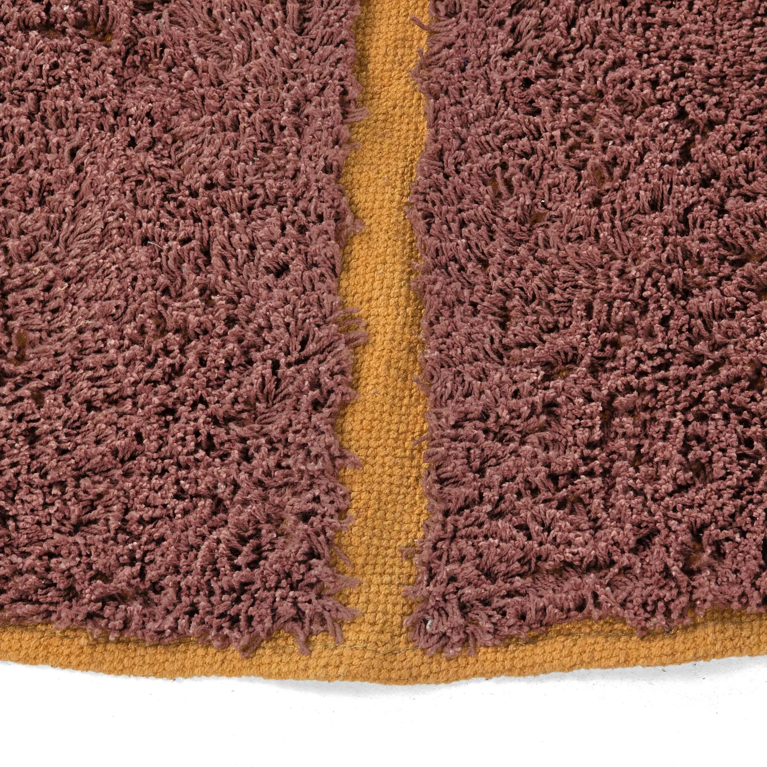 Tappeti rotondi - Bellevue Natural Cotton Shaggy (rosso/arancione)