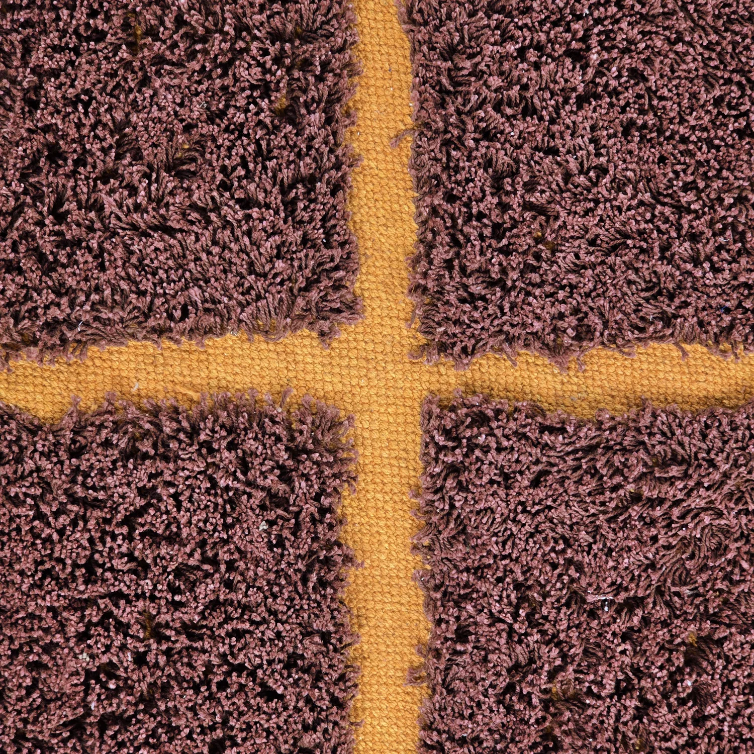 Tappeti rotondi - Bellevue Natural Cotton Shaggy (rosso/arancione)