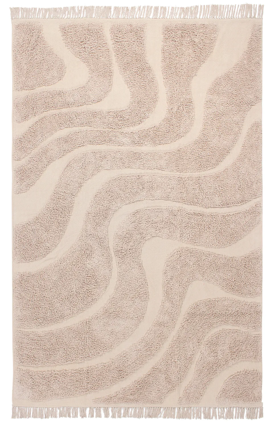 Tappeto A Pelo Lungo - Bonnie Natural Cotton Shaggy (beige)