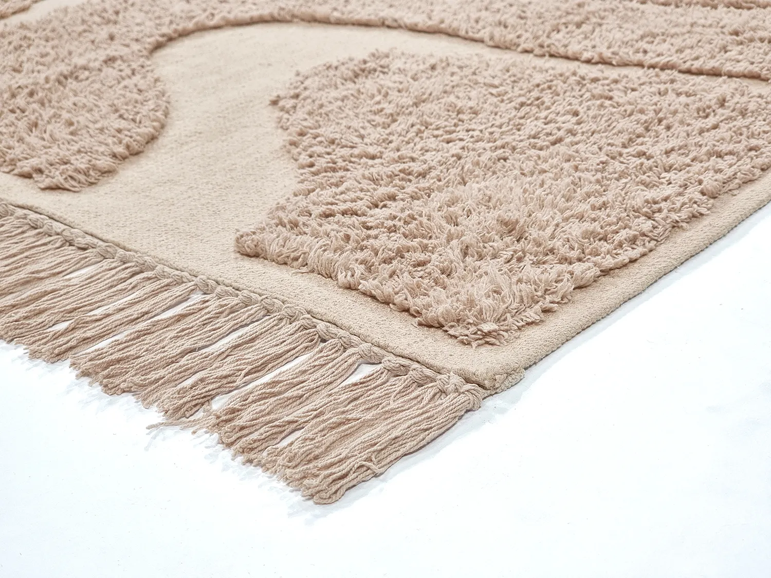 Tappeto A Pelo Lungo - Bonnie Natural Cotton Shaggy (beige)