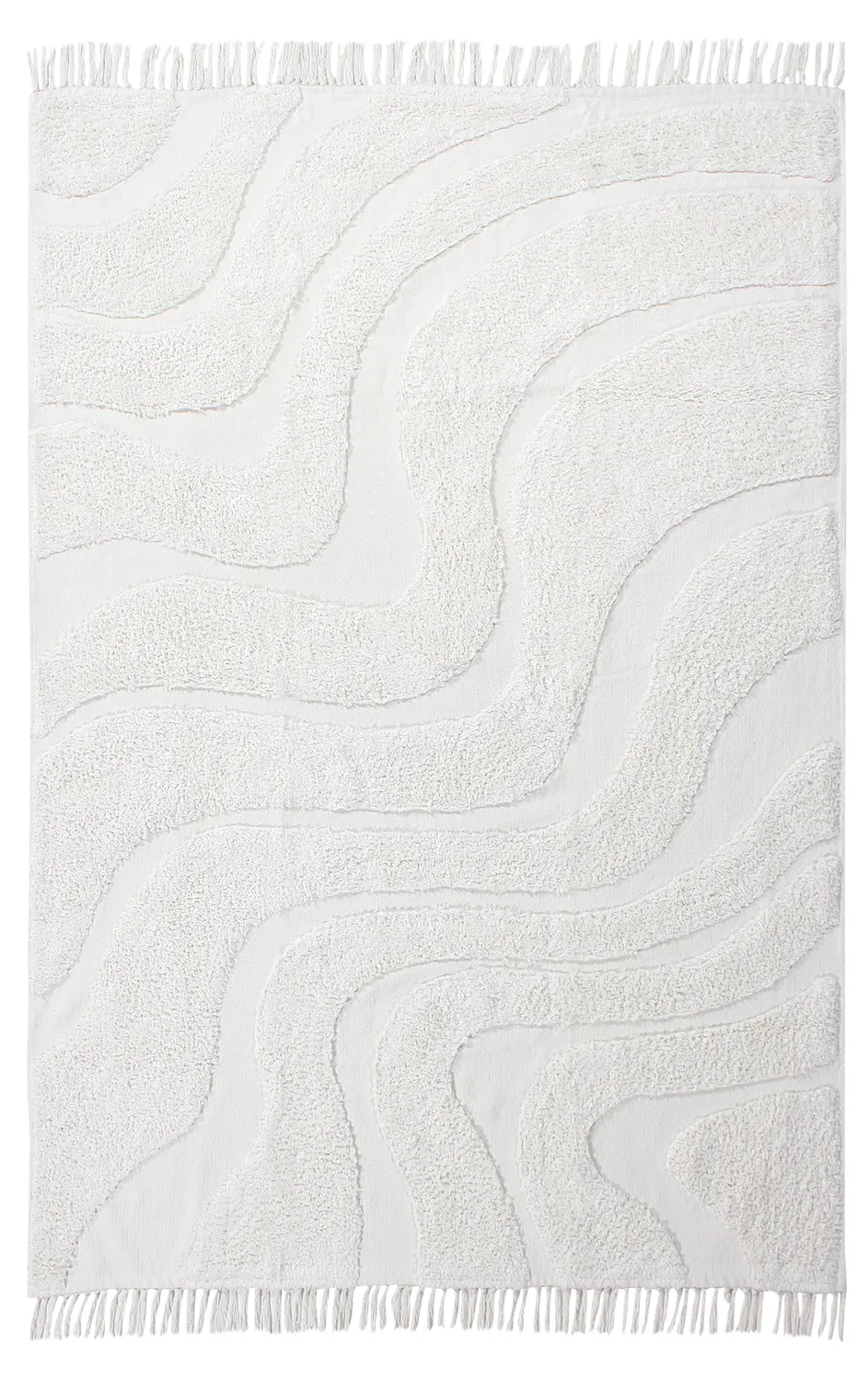 Tappeto A Pelo Lungo - Bonnie Natural Cotton Shaggy (offwhite)