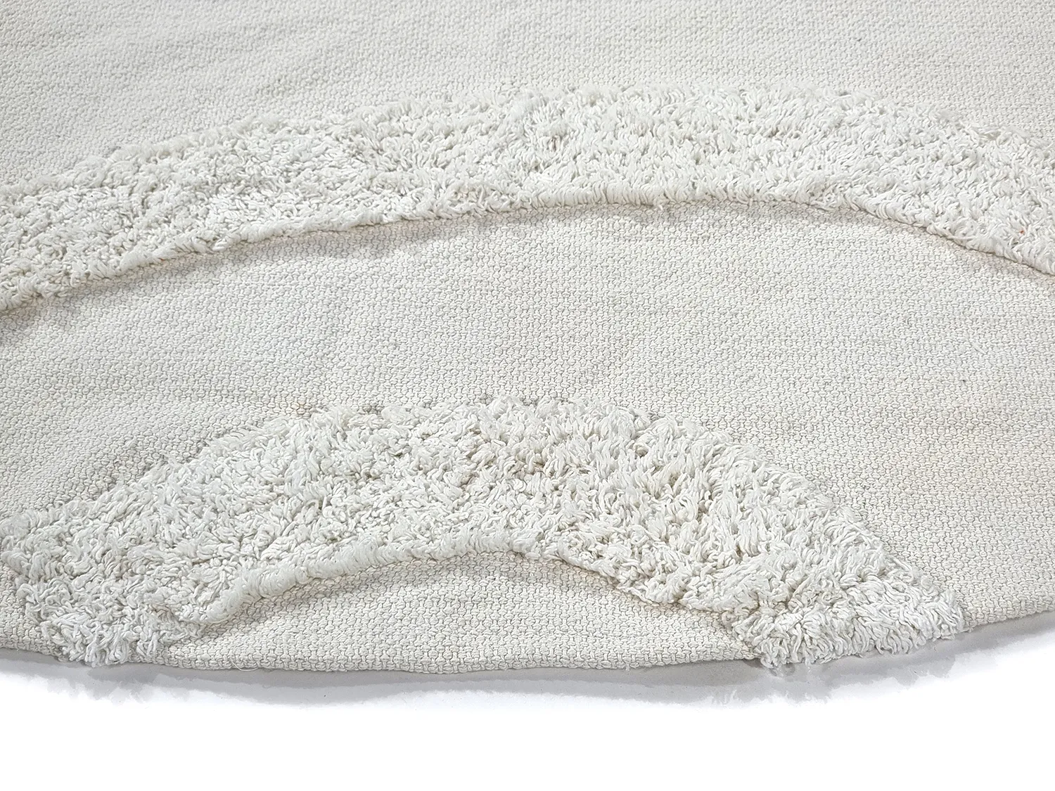 Tappeti rotondi - Bonnie Natural Cotton Shaggy (offwhite)