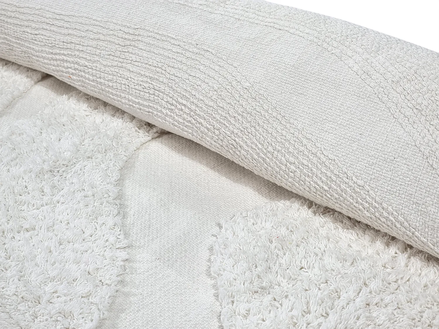 Tappeti rotondi - Bonnie Natural Cotton Shaggy (offwhite)
