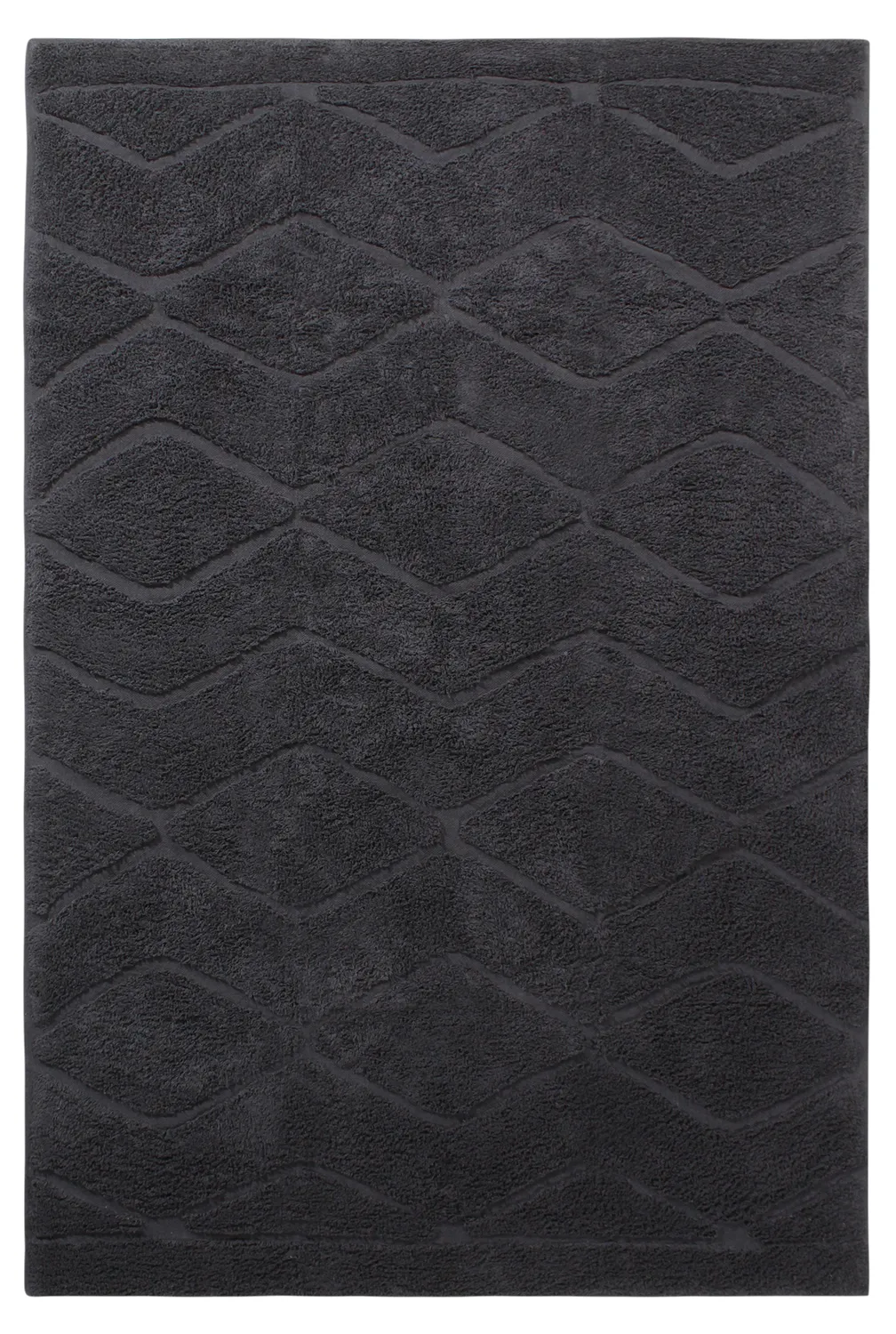 Tappeto A Pelo Lungo - Brynn Natural Cotton Shaggy (nero)