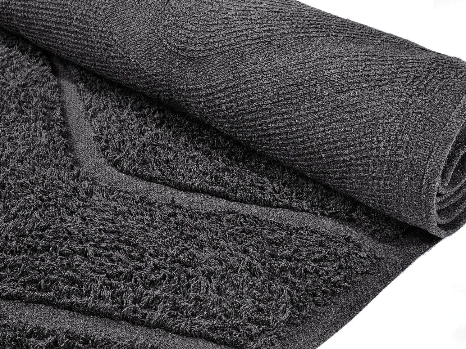 Tappeto A Pelo Lungo - Brynn Natural Cotton Shaggy (nero)