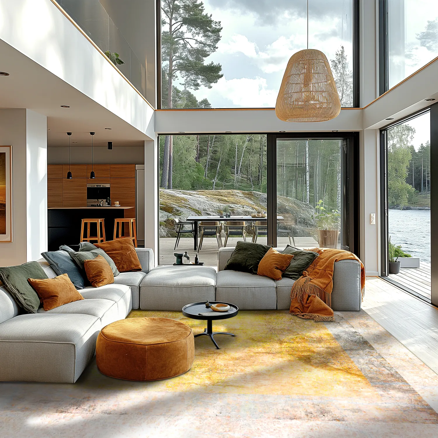 Tappeto Wilton - Budoni (grigio/beige/giallo)