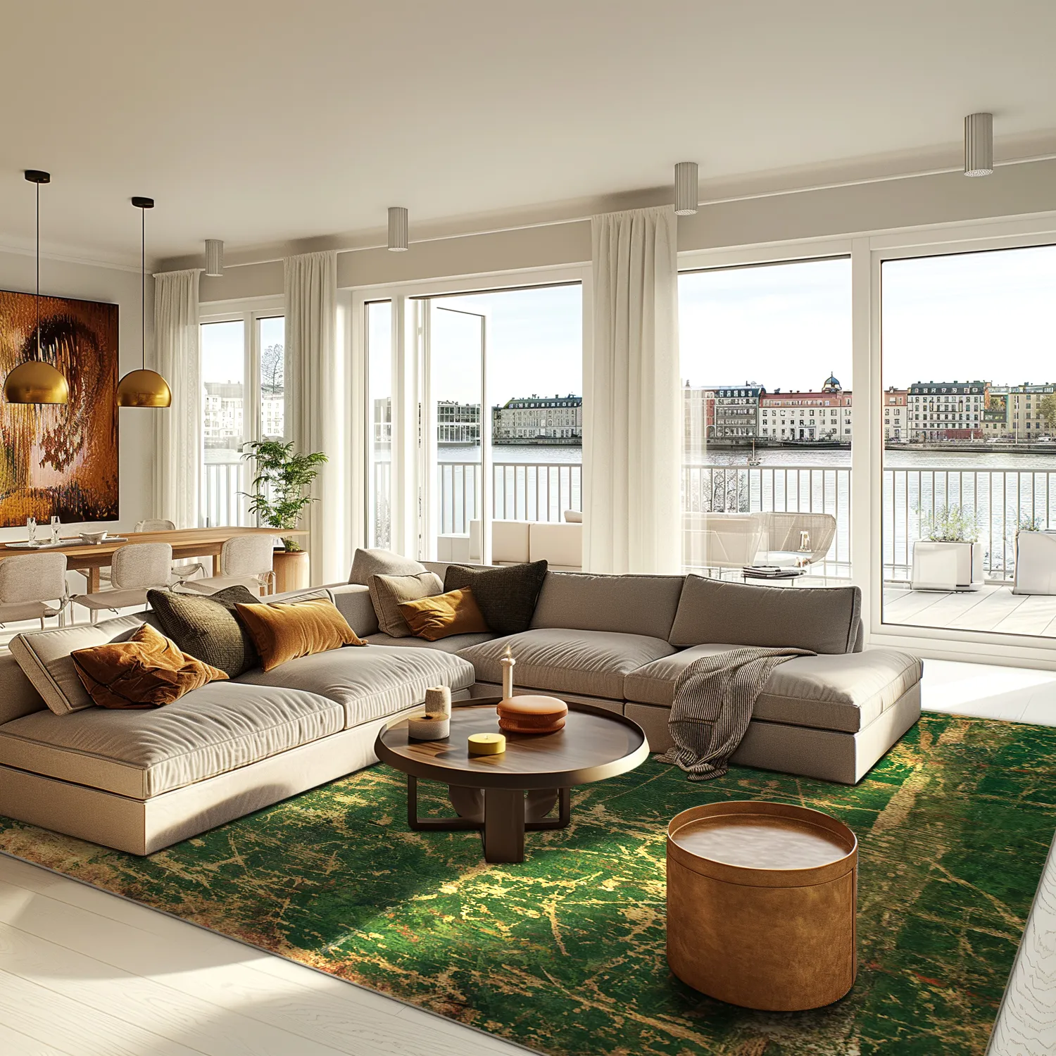 Tappeto Wilton - Cantoria (beige/verde)