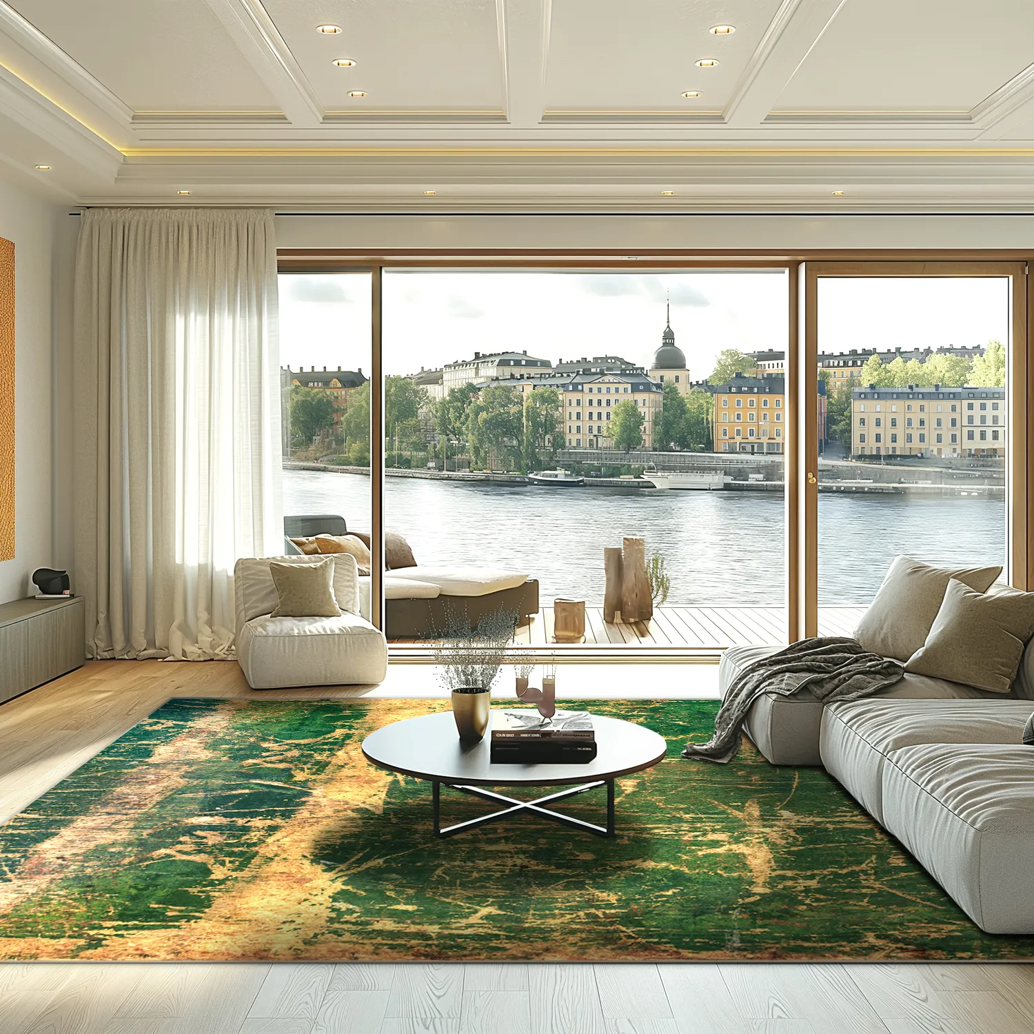 Tappeto Wilton - Cantoria (beige/verde)