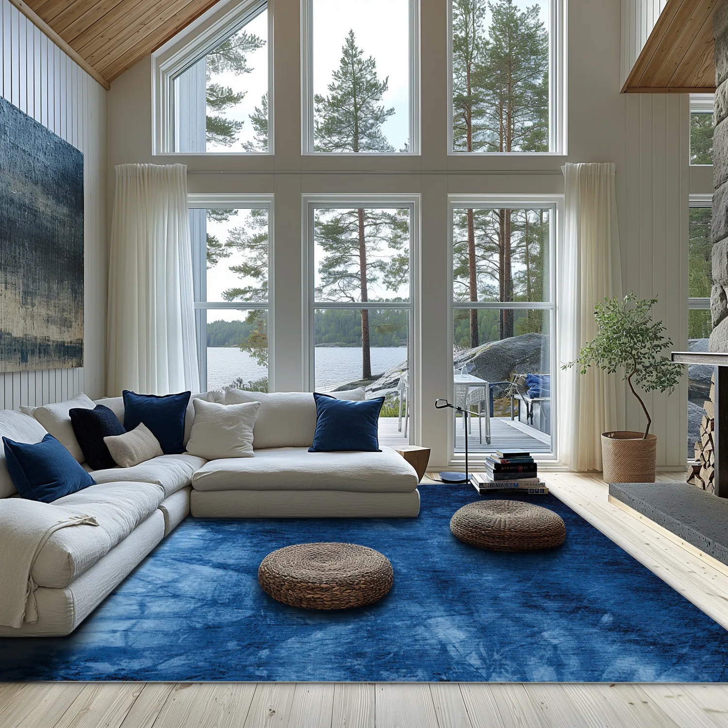 Tappeto Wilton - Cargese (blu)