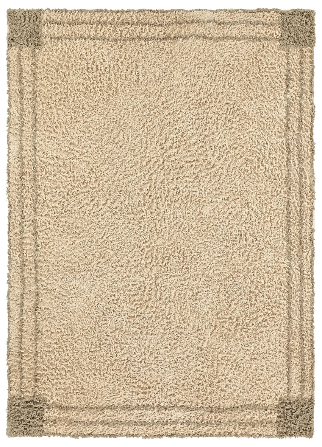 Tappeto A Pelo Lungo - Cataya Natural Cotton Shaggy (beige/tortora)