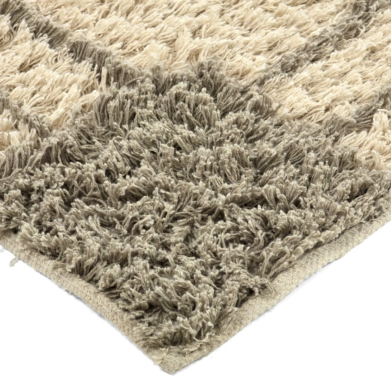 Tappeto A Pelo Lungo - Cataya Natural Cotton Shaggy (beige/tortora)