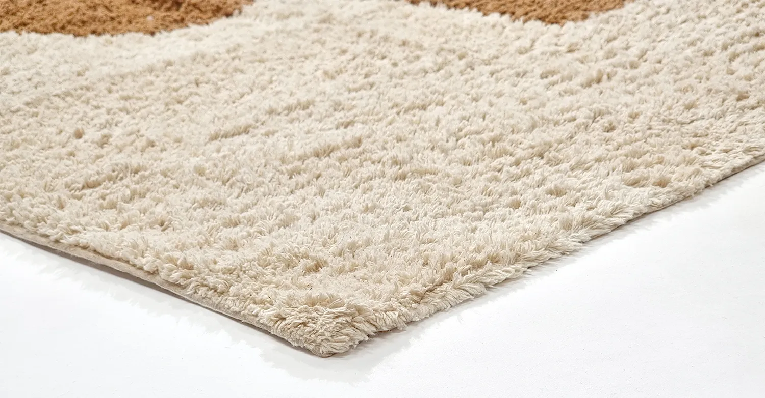 Tappeto A Pelo Lungo - Cervia Natural Cotton Shaggy (beige)