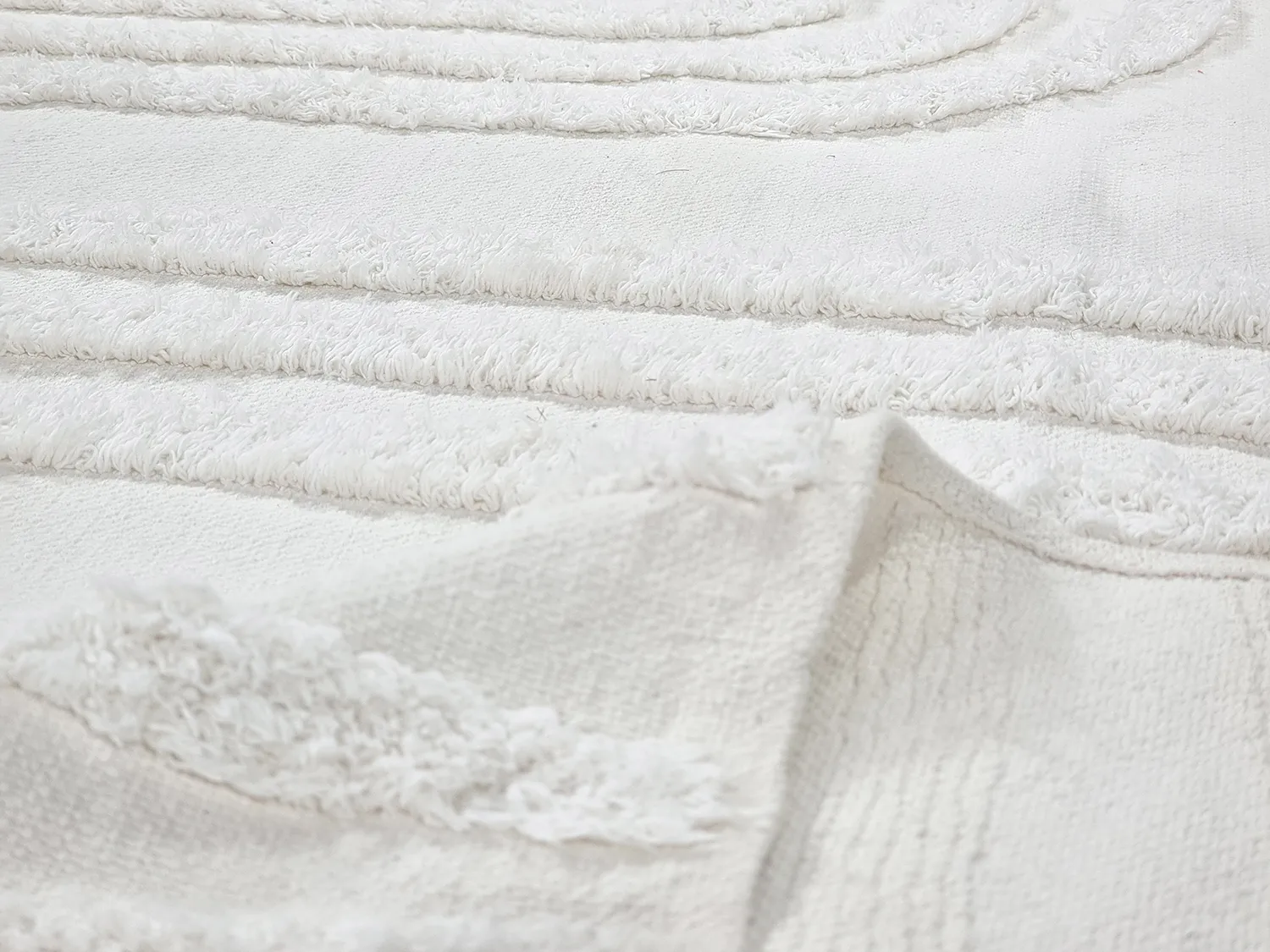 Tappeto A Pelo Lungo - Como Natural Cotton Shaggy (offwhite)