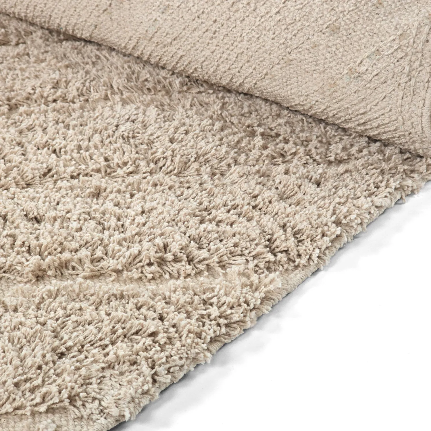 Tappeto A Pelo Lungo - Conara Natural Cotton Shaggy (beige)