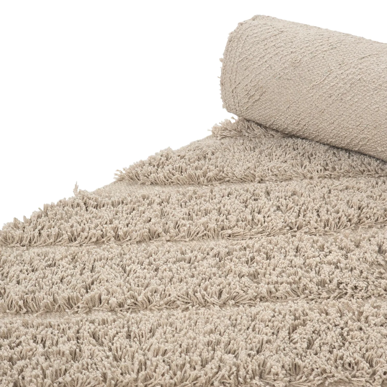 Tappeto A Pelo Lungo - Conara Natural Cotton Shaggy (beige)