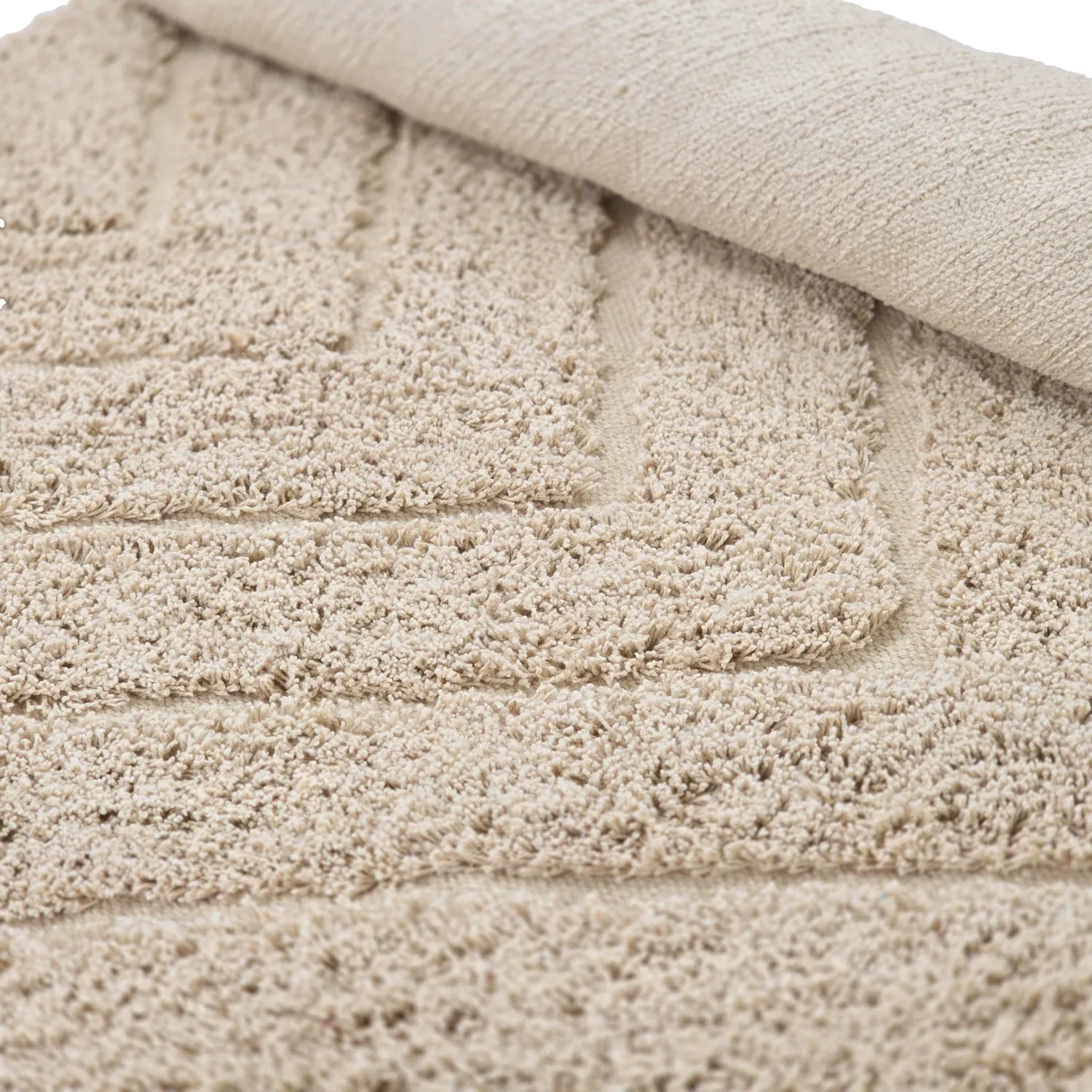 Tappeti rotondi - Conara Natural Cotton Shaggy (beige)