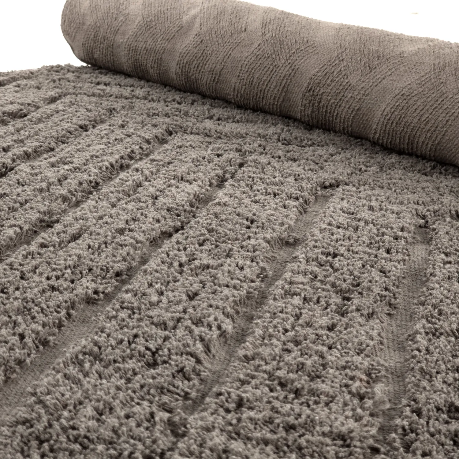 Tappeto A Pelo Lungo - Conara Natural Cotton Shaggy (tortora)