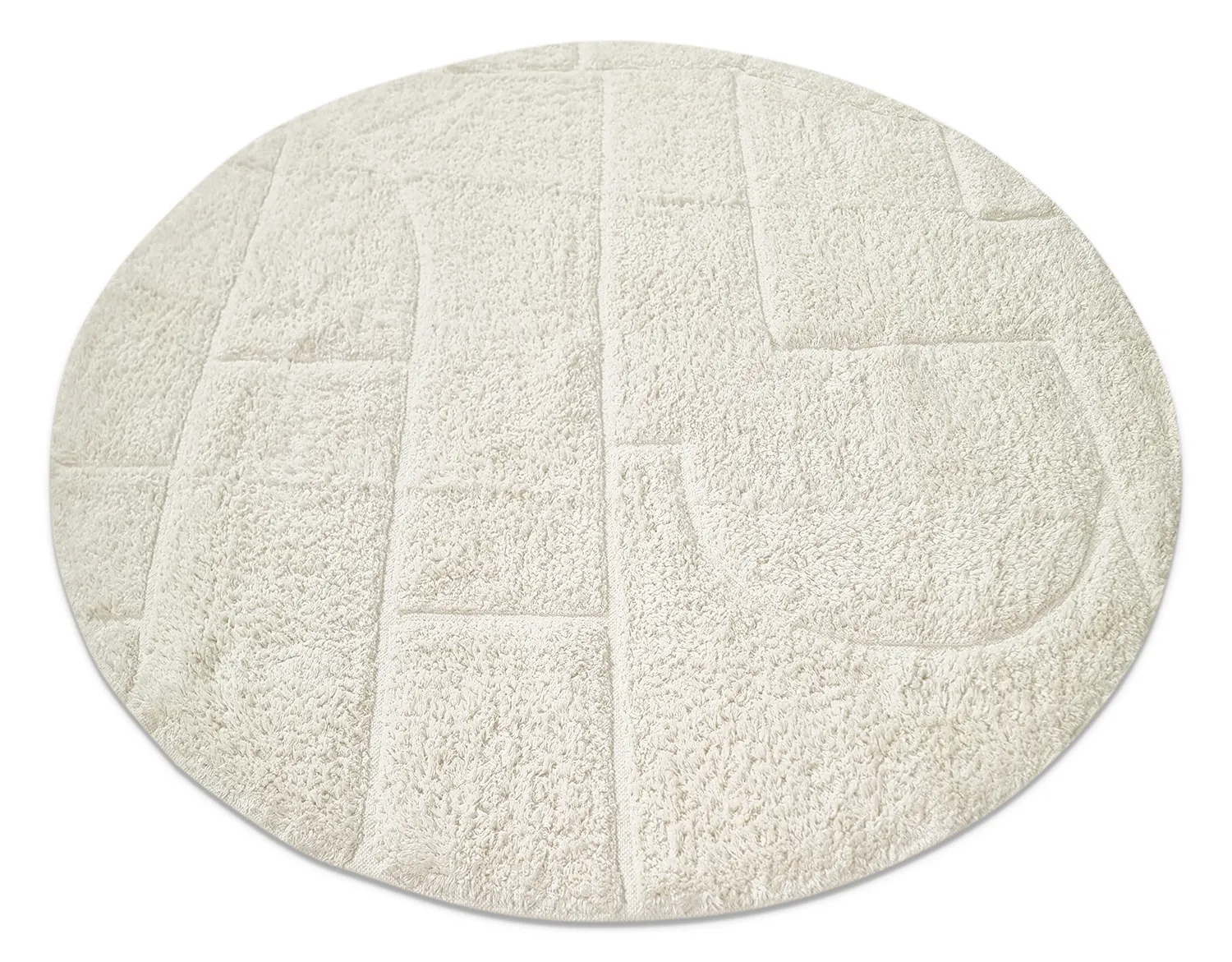 Tappeti rotondi - Cremona Natural Cotton Shaggy (offwhite)