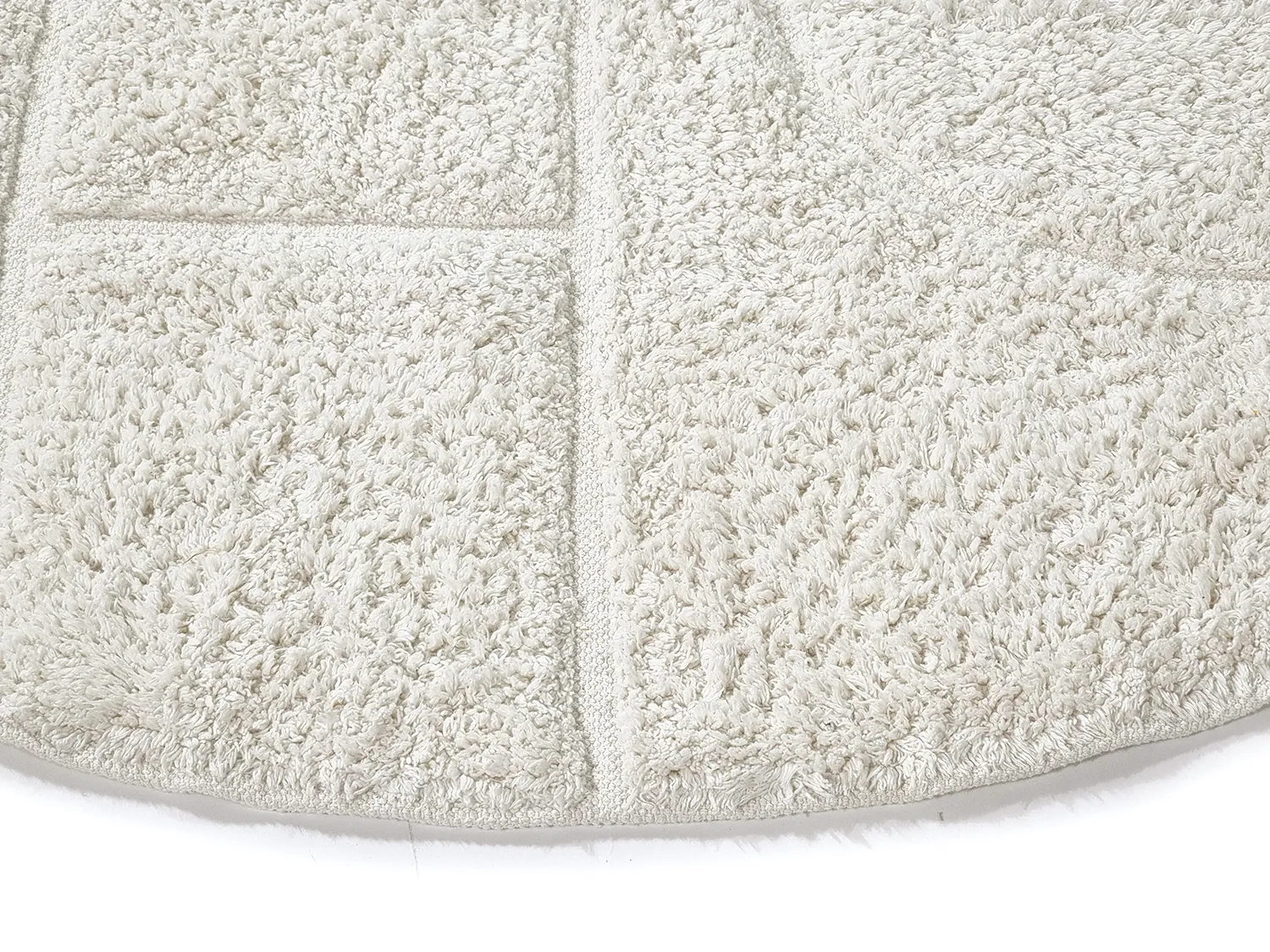 Tappeti rotondi - Cremona Natural Cotton Shaggy (offwhite)