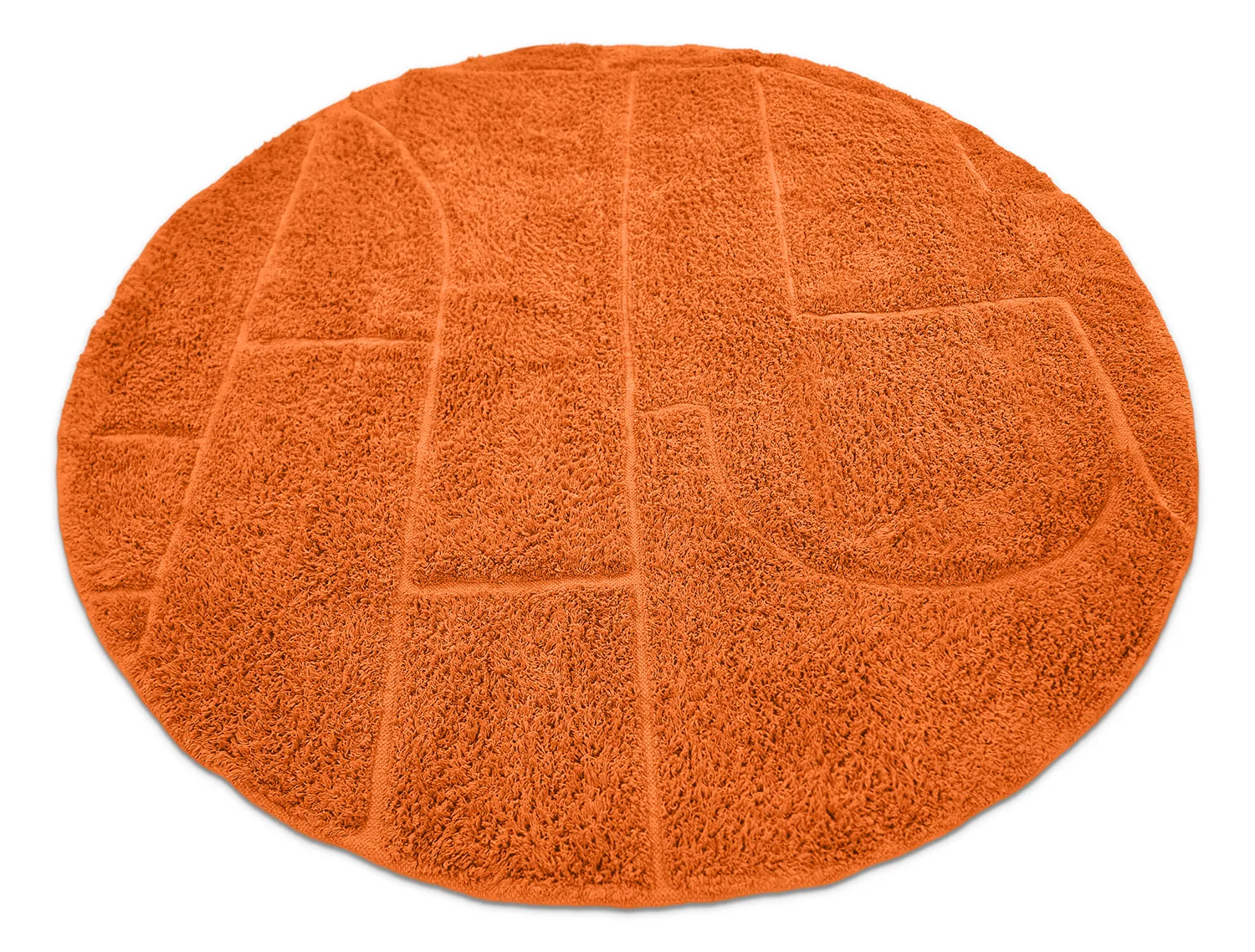 Tappeti rotondi - Cremona Natural Cotton Shaggy (arancia)