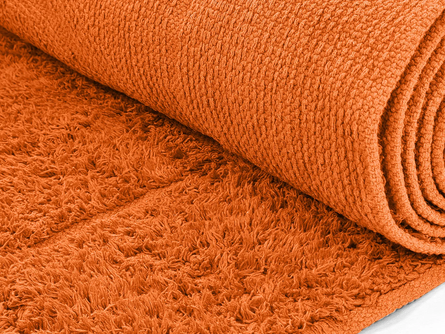 Tappeti rotondi - Cremona Natural Cotton Shaggy (arancia)