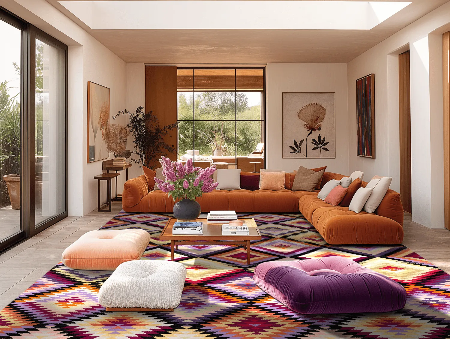 Tappeto Wilton - Deia (rosa/multi)
