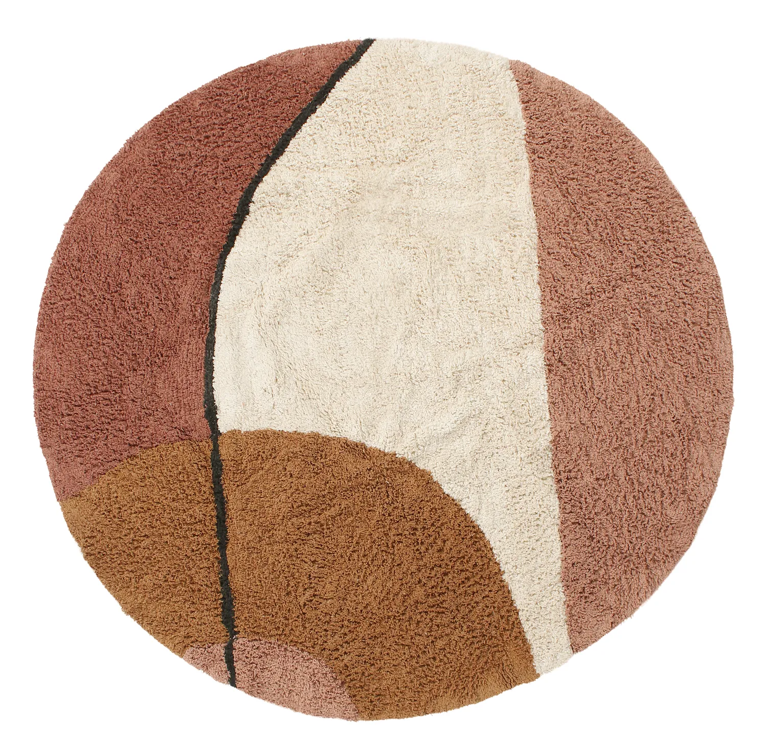 Tappeti rotondi - Donostia Natural Cotton Shaggy (multi)