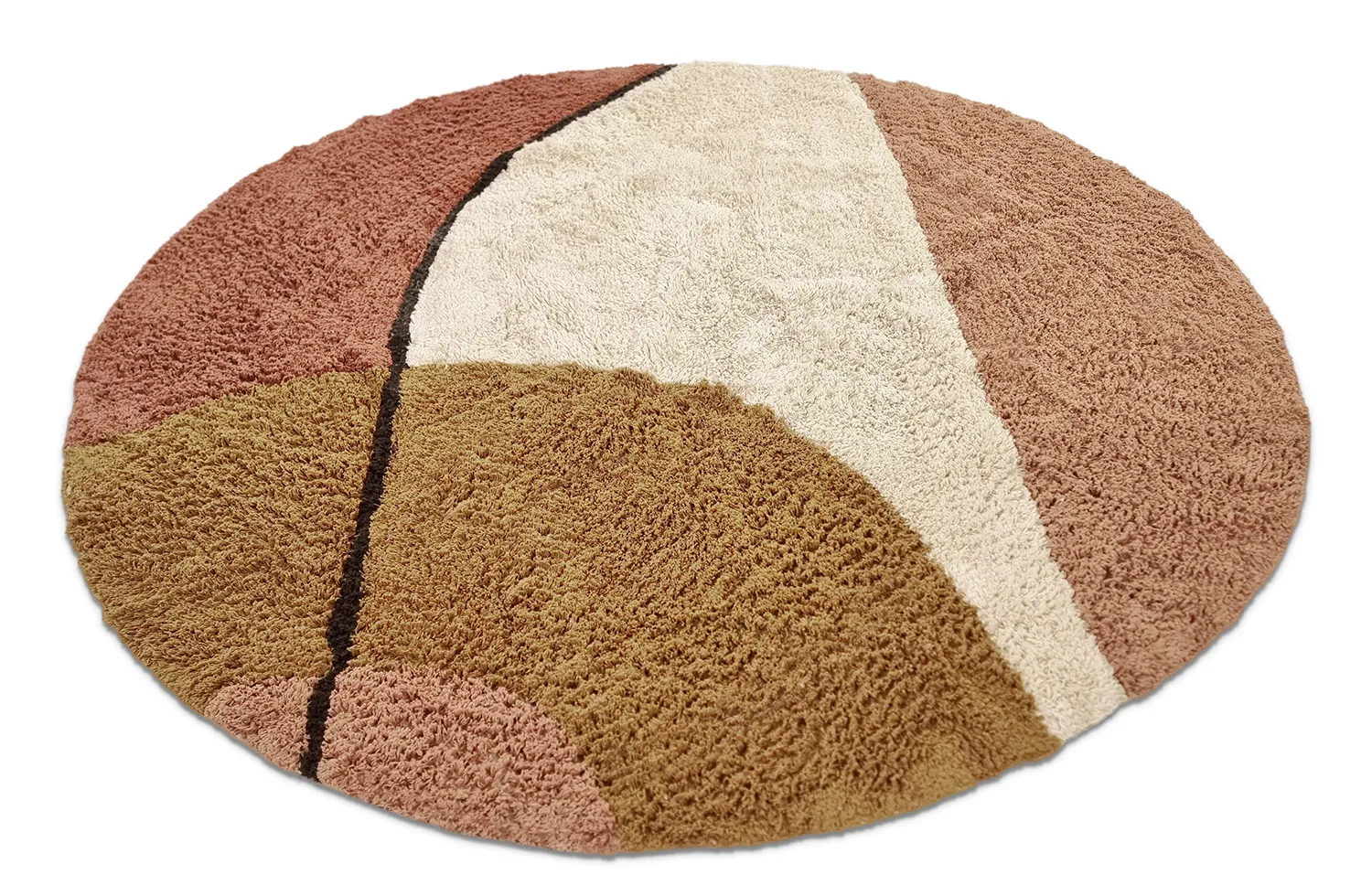 Tappeti rotondi - Donostia Natural Cotton Shaggy (multi)