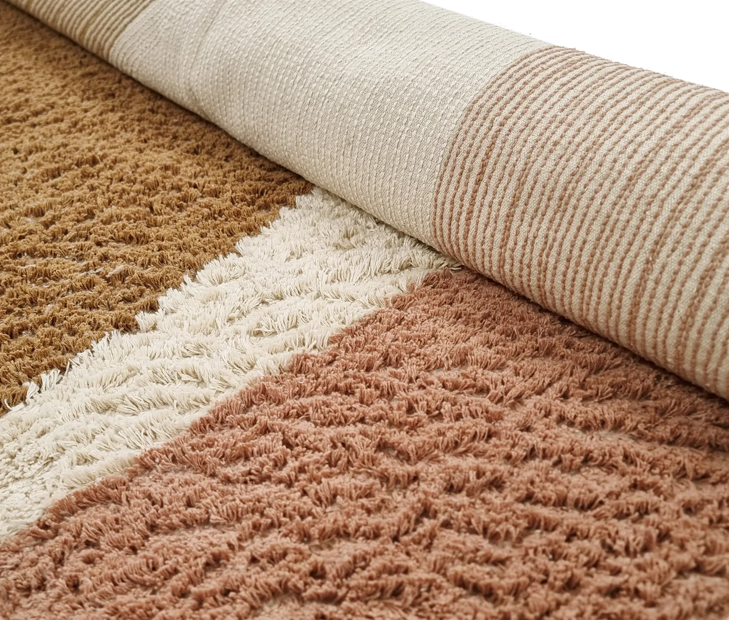 Tappeti rotondi - Donostia Natural Cotton Shaggy (multi)