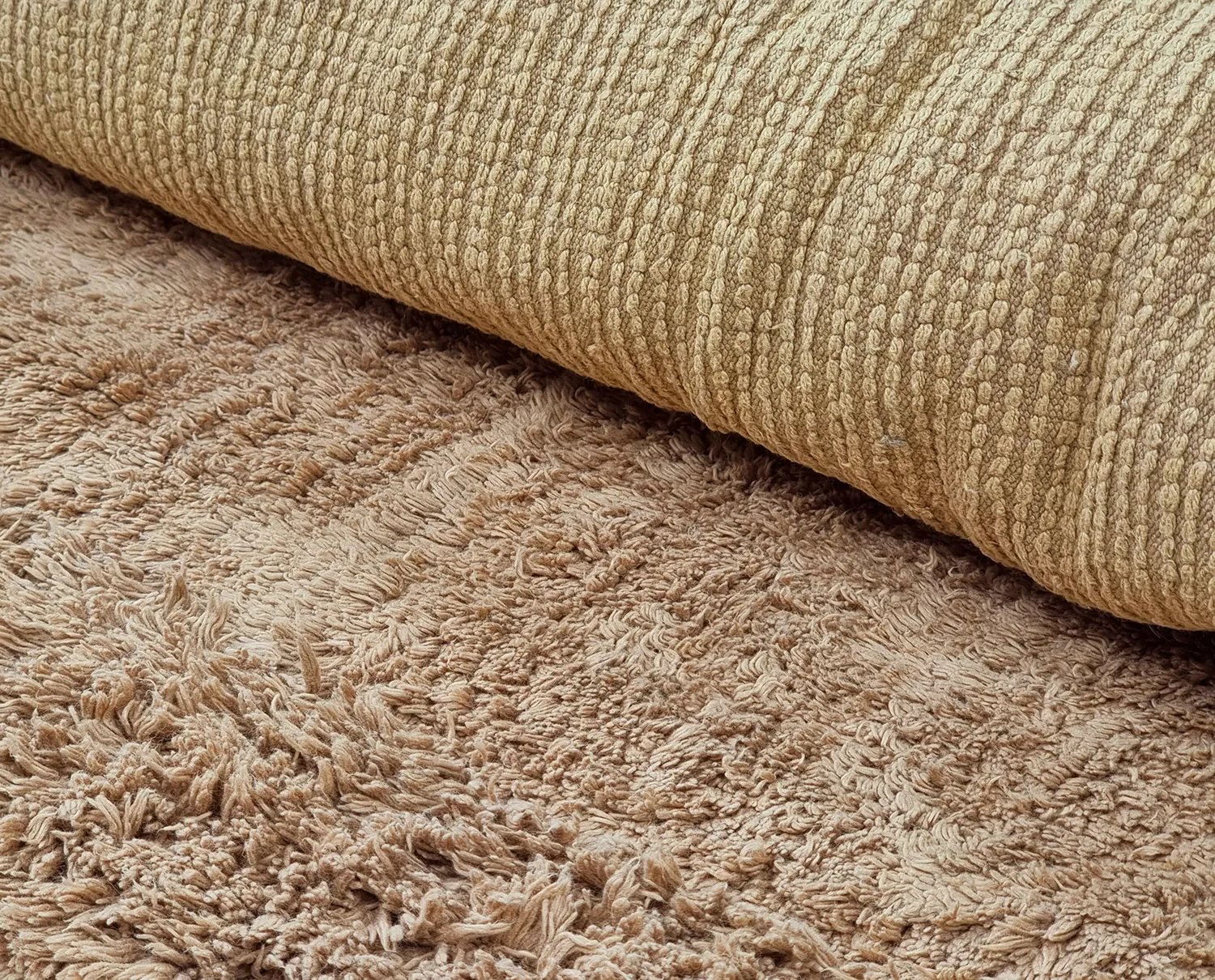 Tappeti rotondi - Ebba Natural Cotton Shaggy (marrone)