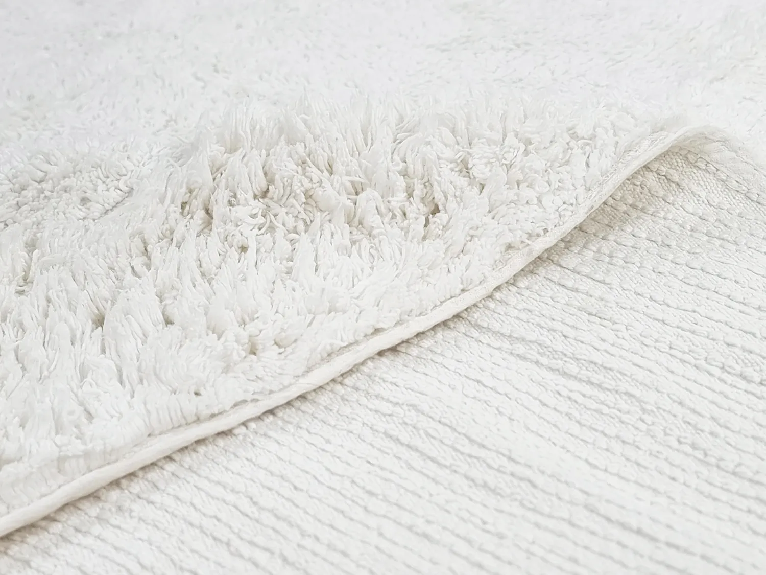 Tappeti rotondi - Ebba Natural Cotton Shaggy (offwhite)