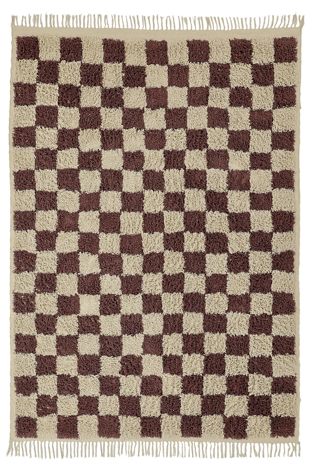 Tappeto A Pelo Lungo - Elsey Natural Cotton Shaggy (beige/marrone)