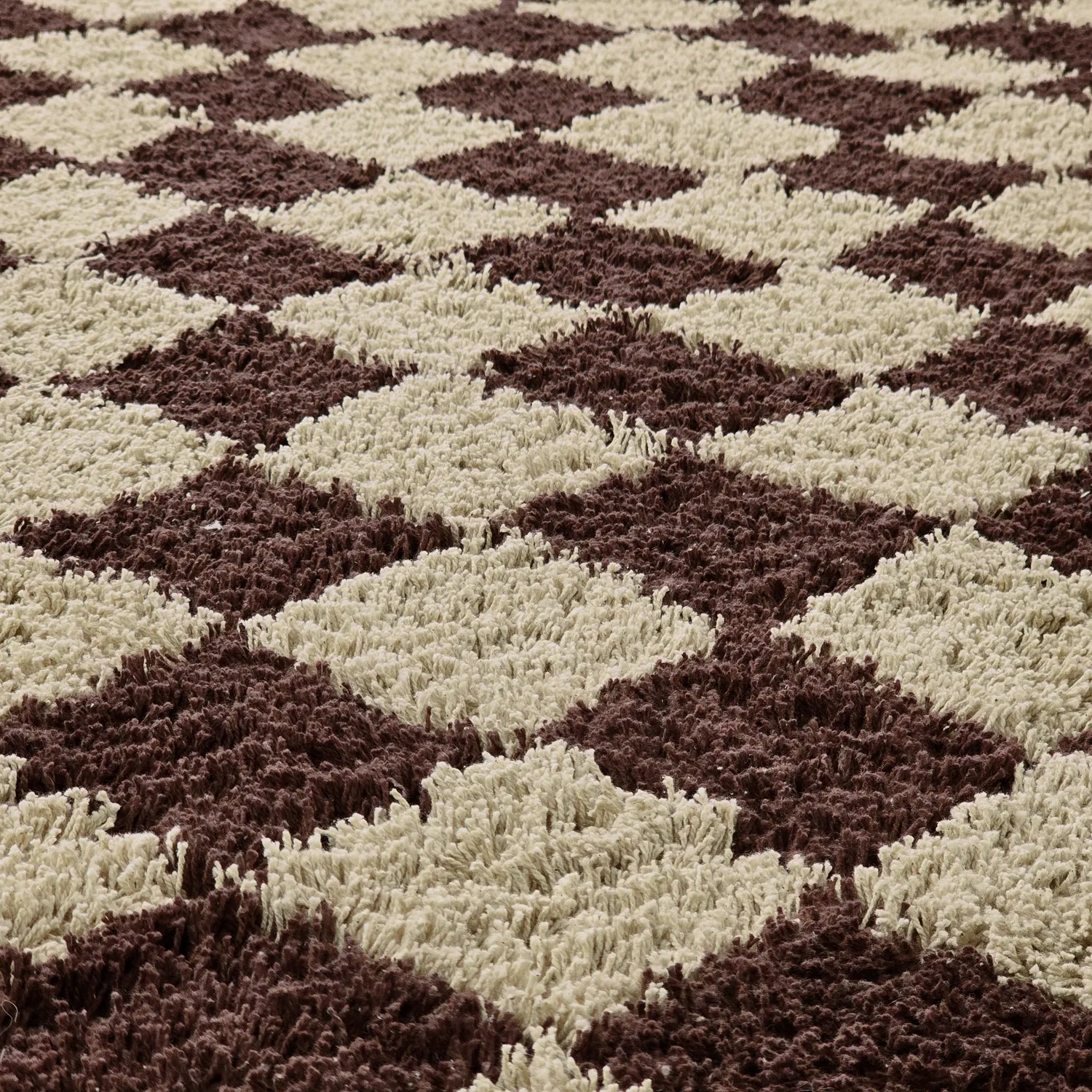 Tappeto A Pelo Lungo - Elsey Natural Cotton Shaggy (beige/marrone)